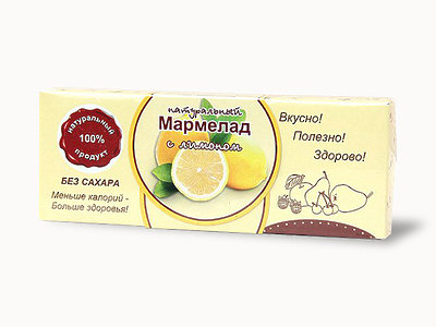  Мармелад натуральный "Лимон" 140г в Южно-Сахалинске