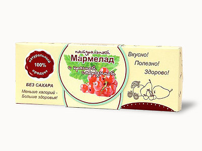  Мармелад натуральный "Красная смородина" 140г в Южно-Сахалинске