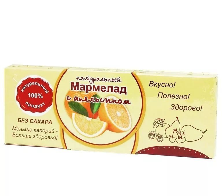  Мармелад натуральный "Апельсин" 140г в Южно-Сахалинске