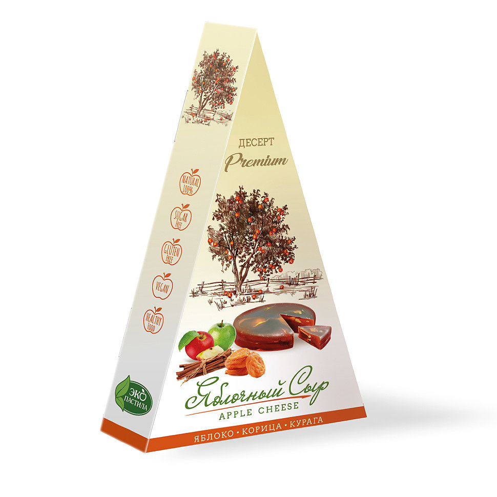  Сыр яблочный  Яблоко-Корица-Курага 120г в Южно-Сахалинске